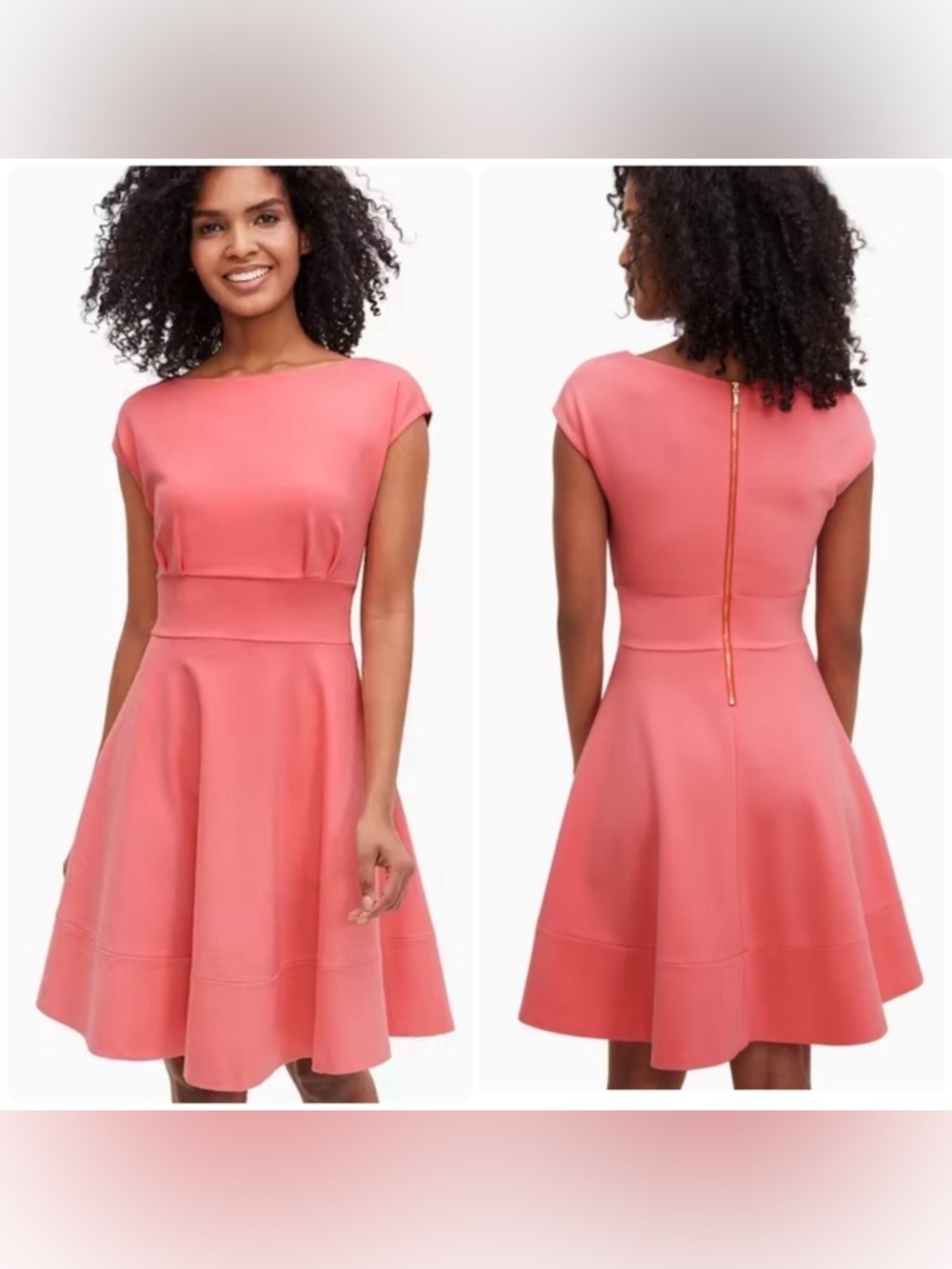 Kate Spade ♠️ Pink Fit-and-Flare Mini Dress